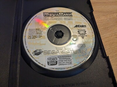 WCW Wrestlemania The Arcade Game Sega Saturn CD only PAL