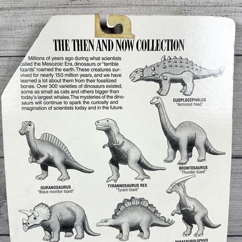 Then and Now Collection Stegosaurus Vintage Galoob 1992 The Toy Boys Dinosaur - Picture 10 of 19