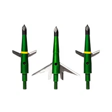 Swhacker SWH00207 #207 2 Inch Cut Broadheads Set of 3-100 Grain, Green, 2"