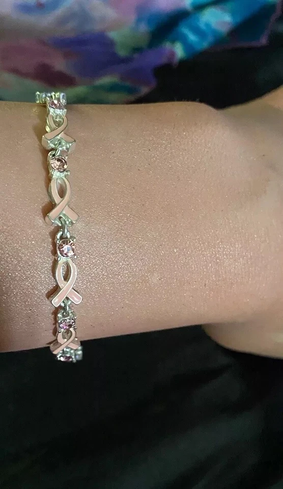 Vintage Avon Breast Cancer Hope Awareness Bracelet with Extender - Image 2 of 4