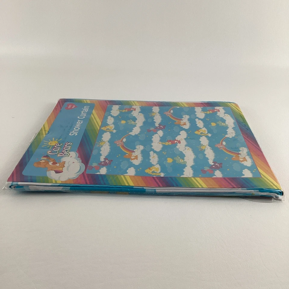 Cortina de Ducha Care Bears Vinilo Nube Estrellas Arco Iris De Colección 2003 Jay Franco Nueva Foto 4 de 4
