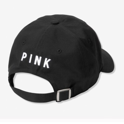 VICTORIA'S SECRET PINK LOGO BASEBALL CAP HAT ADJUSTABLE STRAP ONE