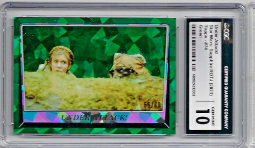 2023 Star Wars Sapphire Under Attack Leah Green CGC 10