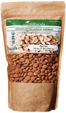 Bitter Apricot Kernels 1LB-100% USDA Certified Organic Bitter Apricot Seeds Free