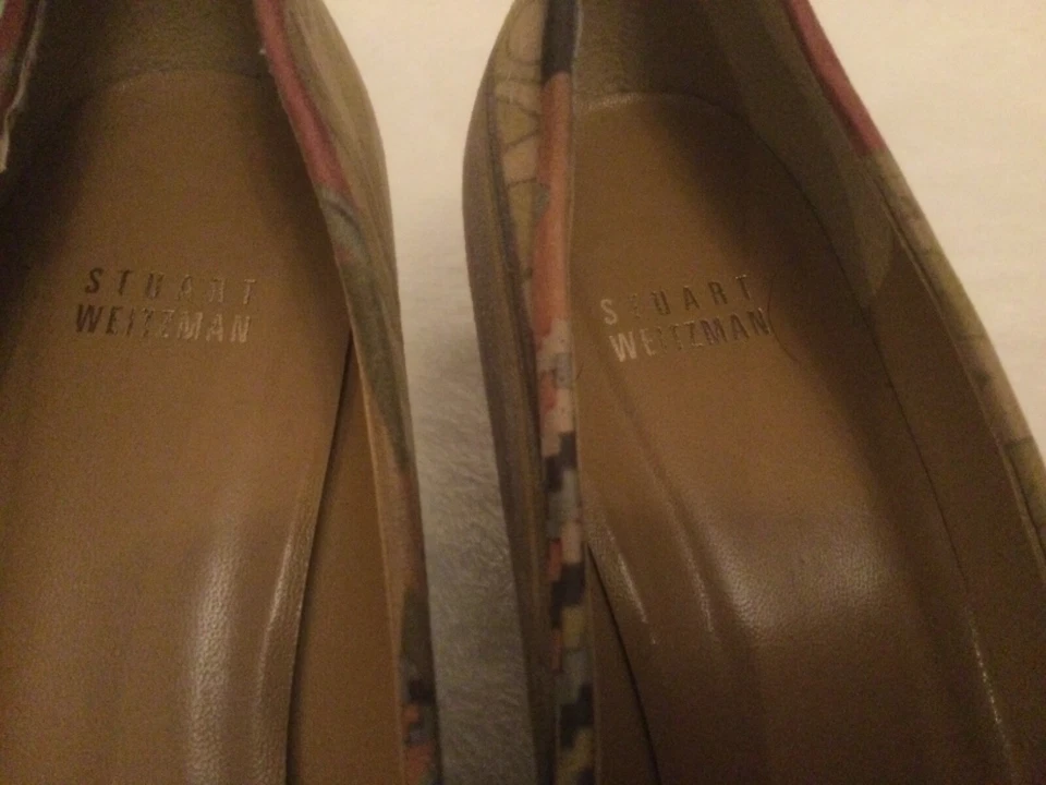 Zapatos de Vestir Vintage Funky Mod Stuart Weitzman Tacones Años 70 Años 80 Talla 8.5 Usados en Excelente Condición Foto 3 de 4