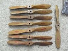 New Lot of 8 RC Airplane Top Flite Wood Propellers 9x12 NOS