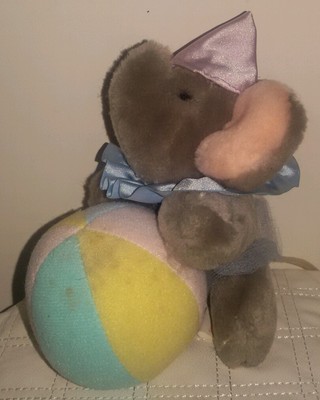 @ 1988 Dakin Elephant Plush - Elefant Plüschtier Japan Gig UFO Catcher Prize