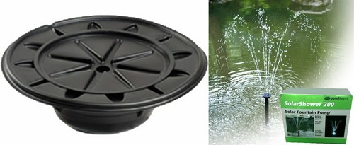 Pebble pool kit with solar pump and 