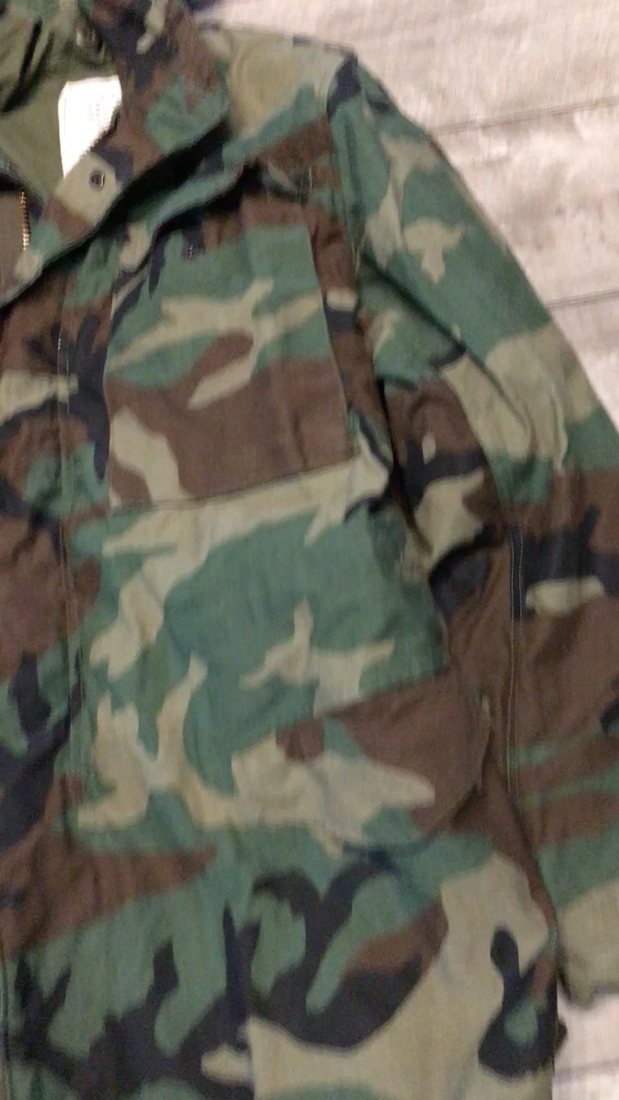 winfield-mfg vintage camouflage cold weather us army long jacket