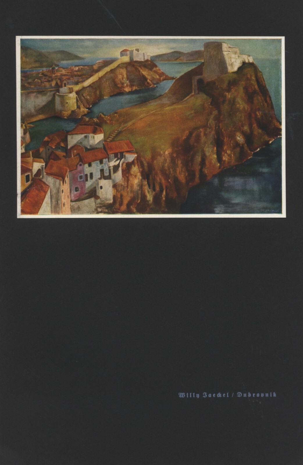 1937 Dubrovnik Croatia Art Print by Willy Jaeckel - Wroclaw to Berlin Historical Masterpiece