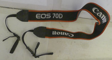 Canon EOS 70D 1 1/2" Camera Neck Strap Black / RED Stripes Viewfinder Cover