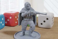 Ghost Sniper - 3D Printed Minifigure for Zombie Post Apocalyptic Miniature Table