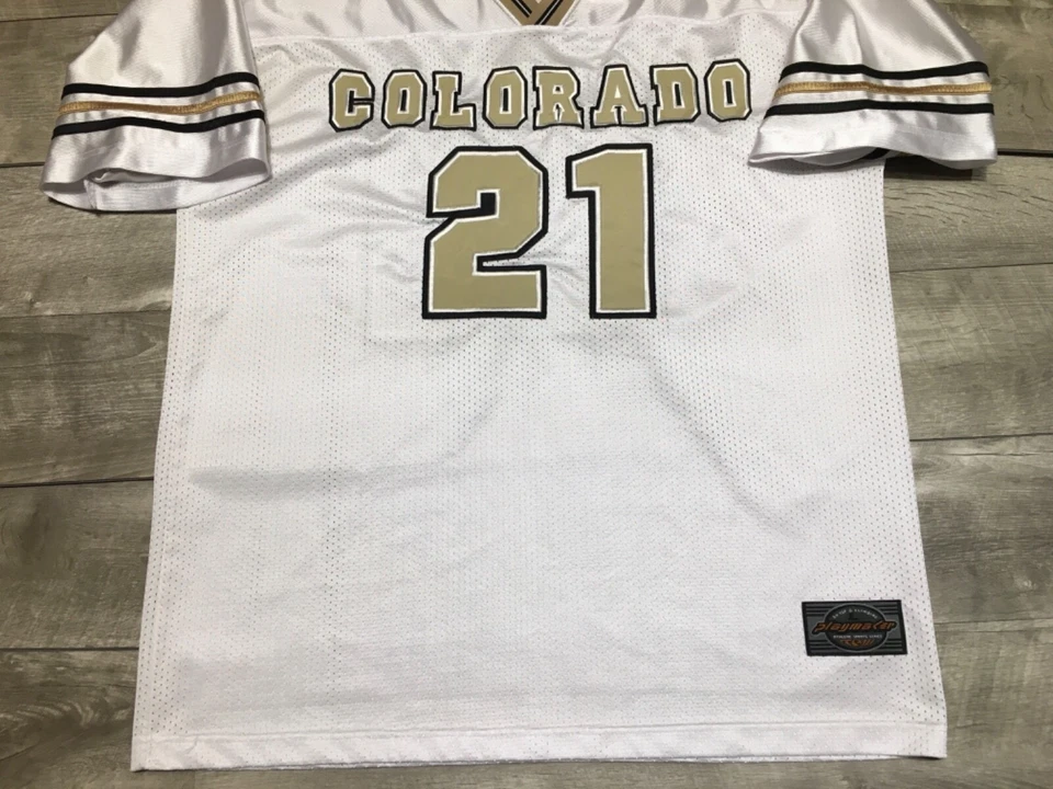 Colorado Buffalos Sanders NCAA Football Stitched Jersey Uniform Size LG Vintage - Image 3 of 4