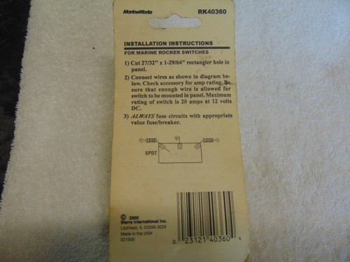 Sierra Marine Rocker On-Off-Mom On Switch RK40360 usa same day shipping - Picture 3 of 3