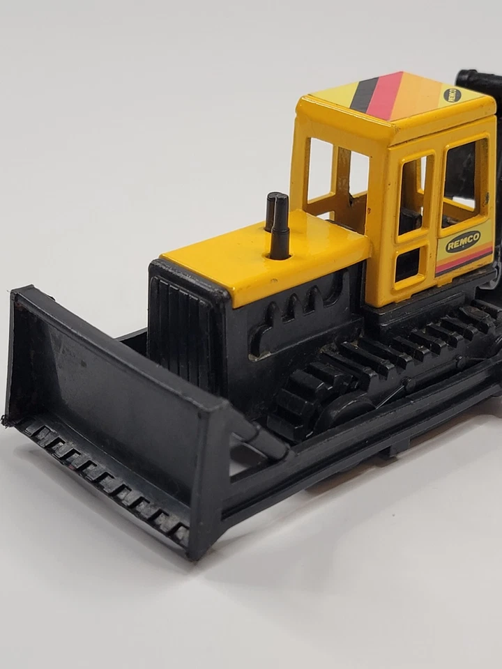 Retroexcavadora retroexcavadora Bulldozer Remco 1986 diecast vintage Foto 3 de 4