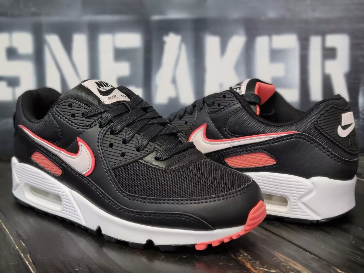 Pink and black best sale nike air max 90