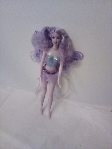 Barbie Fairytopia Sparkle Fairy Purple Lavender Doll Purple hair Wings - Picture 2 of 8