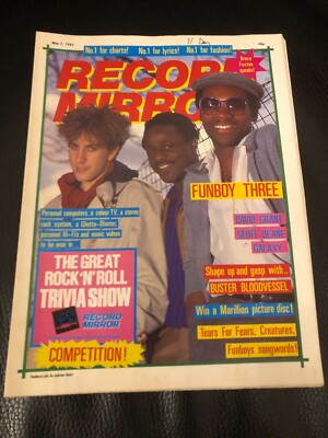 RECORD MIRROR MAY 1983 - FUNBOY THREE BRUCE FOXTON HUMAN LEAGUE BAD MANNERS