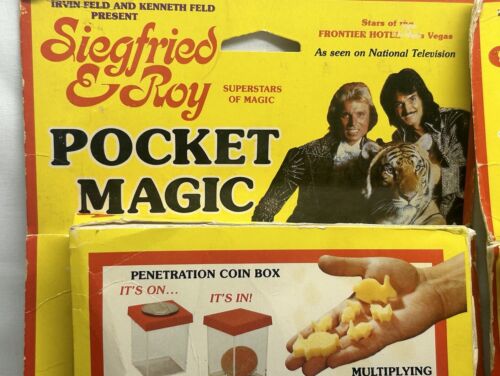 2 Siegfried & Roy Vintage Pocket Magic Sets Very Rare -Stars Of Vegas Magicians - Picture 3 of 9