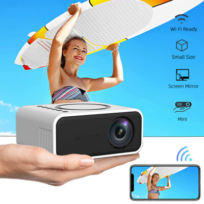 4K Projector 7500 Lumens 1080P 3D LED Mini WiFi Video Home Theater Cinema Newest