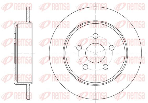 2X Remsa 6901.00 Bremsscheibe FüR Chrysler Dodge-image