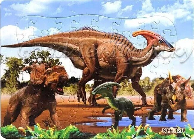 Dinosaur Animals 40 Pcs Jigsaw Puzzle Best Gifts Toys for Kids Tyrannosaurus #6