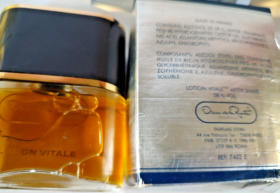 FÓRMULA ORIGINAL PARA LUI OSCAR de la Renta Vintage 1986 After Shave 2OZ/60 ml Foto 4 de 4