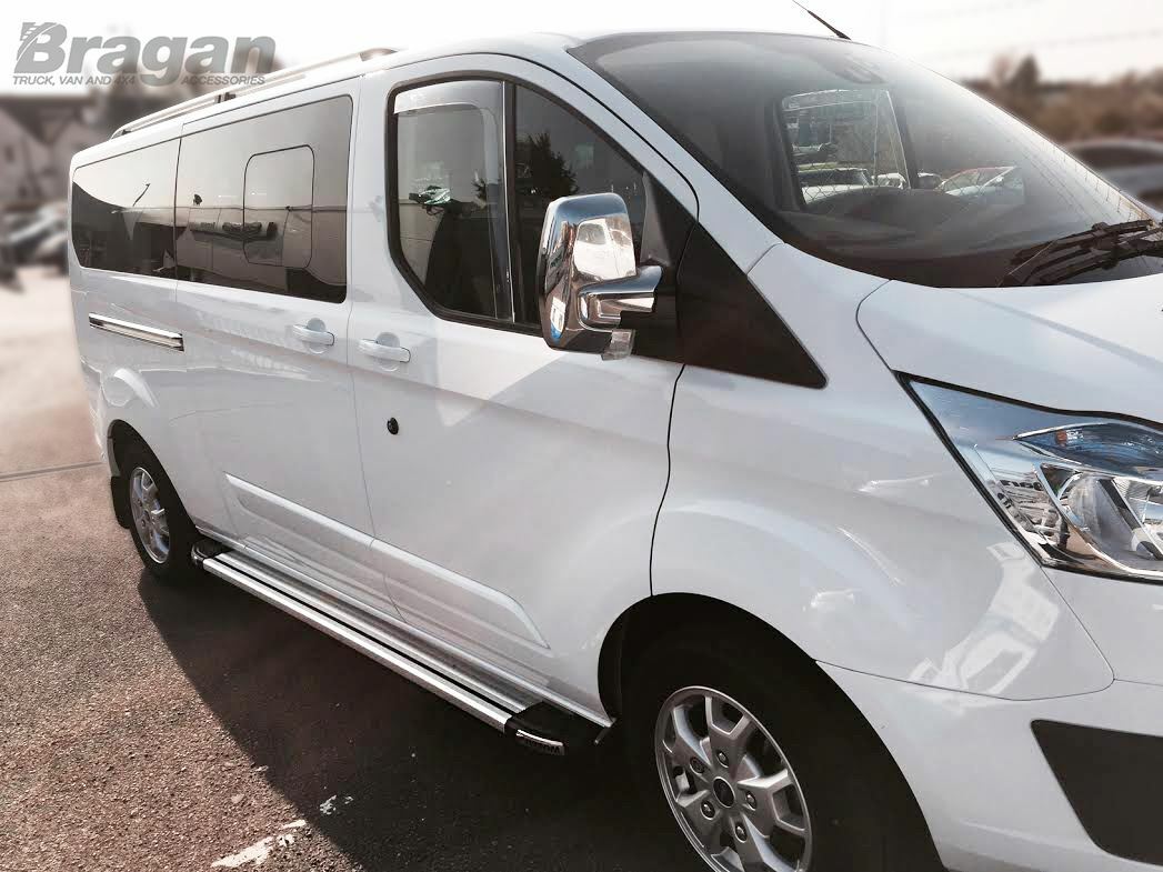 Side Mirror Covers for Ford TRANSIT TOURNEO Custom 2018 Van ABS 