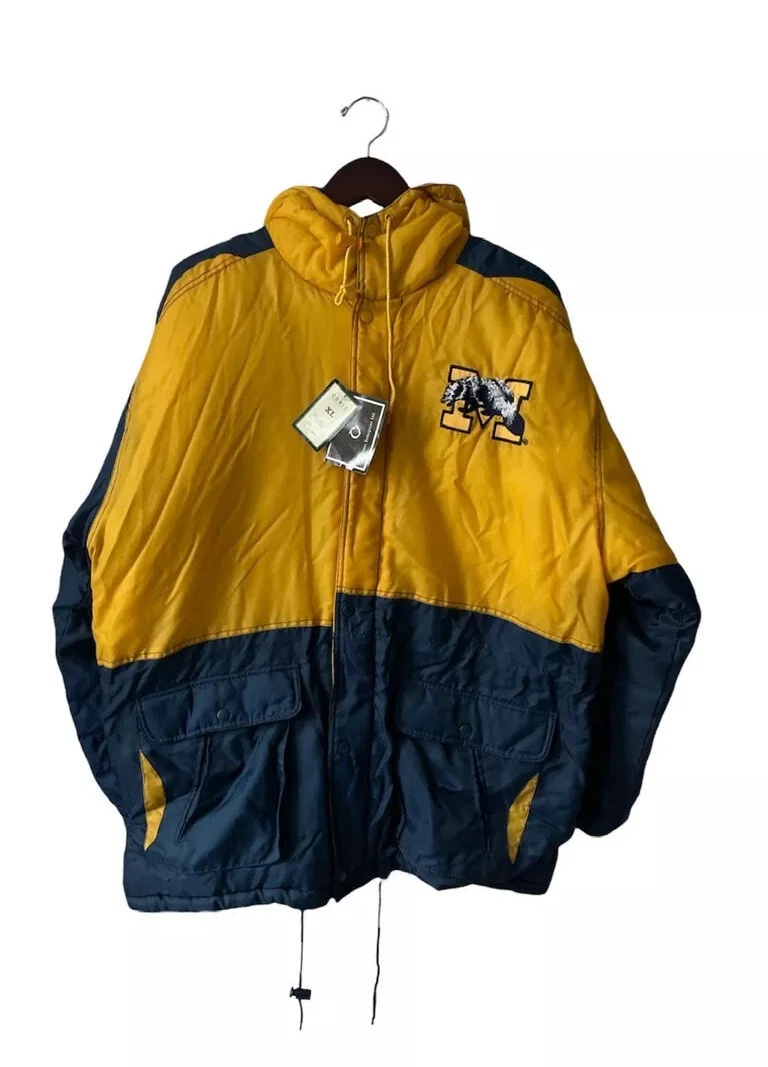 vintage michigan wolverines conic jacket coat mens size XL deadstock NWT 90s  NOS | eBay