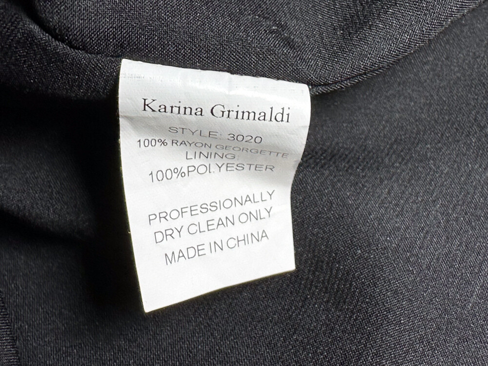 Karina Grimaldi Pilar Green Python Print Georgett… - image 5