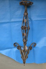 Monture de lustre a plaques Art Déco fer forgé bon état a nettoyer