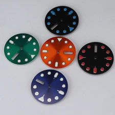 28.5mm Watch dial parts Modifying Seiko SKX007 Diver Mod Week, calendar For NH36