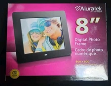 Aluratek ADPF08SF 8 inch LCD Digital Photo Frame - Black