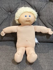 1985 Cabbage Patch Kids Blonde/Blue Eyes Baby Dress Vintage 1980’s Retro