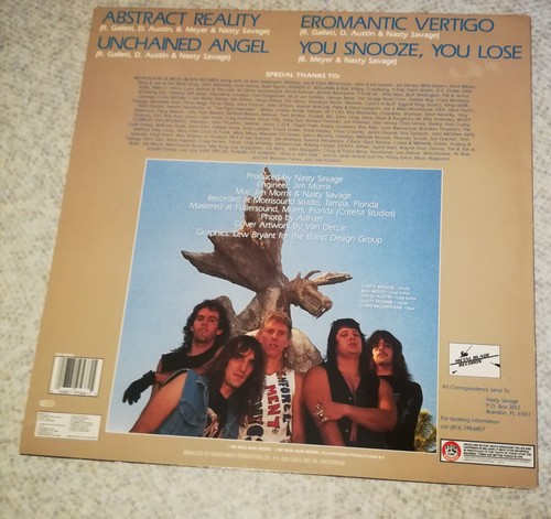 NASTY SAVAGE - Abstract Reality 12" Ep 1988, thrash speed power metal, forbidden - Imagen 2 de 5