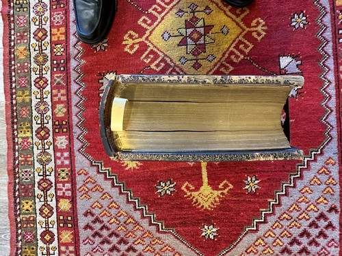 Antike 1800er Bibel Stempel Heilige Schrift Heilige Große Familienbibel Deutsch Guter Zustand - Bild 5 von 18