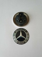 Fit Mercedes Benz Motorhauben Emblem schwarz 57mm W203 W204 W208 W212 W213 W124