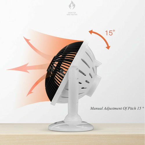 200W Portable Mini Electric Heater Fan Winter Air Warmer Silent Desk Home Office - Picture 7 of 7