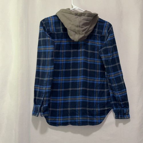 DC Flannel Hoodie Youth Size Large Euc E2350 - Picture 3 of 4