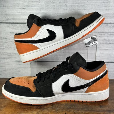 Nike Air Jordan 1 Low Shattered Backboard Orange Black Size 12