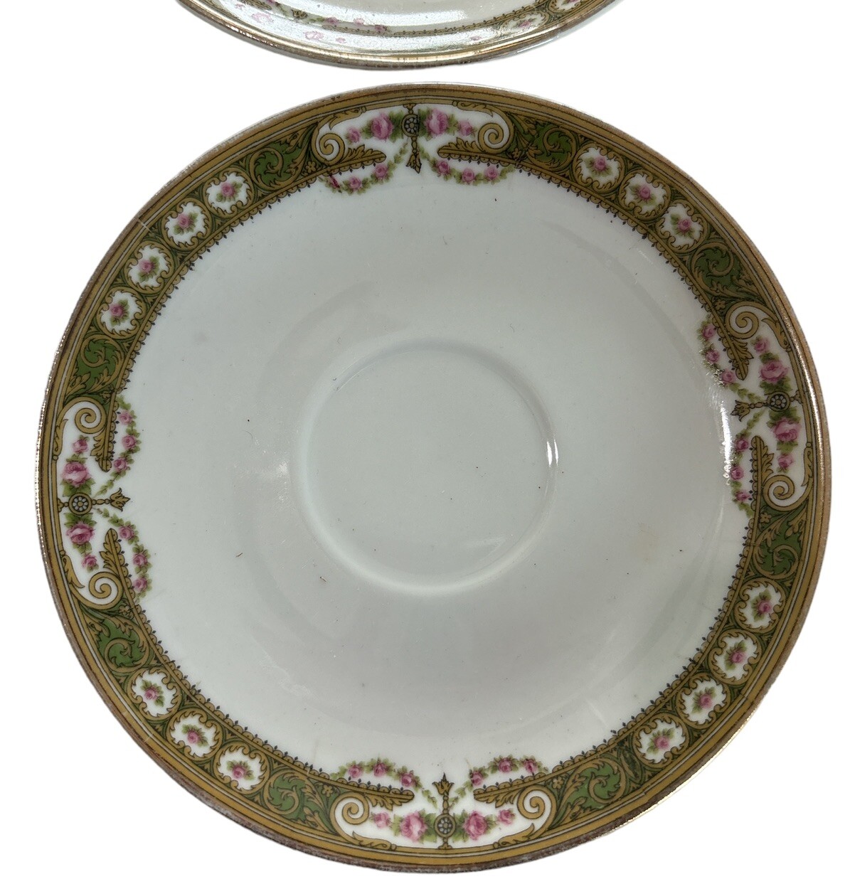 Limoges A-F France Tea Set Creamer, Sugar Bowl 3 Tea Cups/saucers Gold Floral