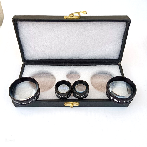 Veh Optometry 40D 20D 90D & 78D Combo Pack Of 4 Bio Fundus Lens Ophthalmology ...