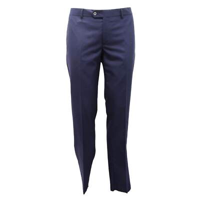 2398AN pantalone uomo NO BRAND man wool trousers blue