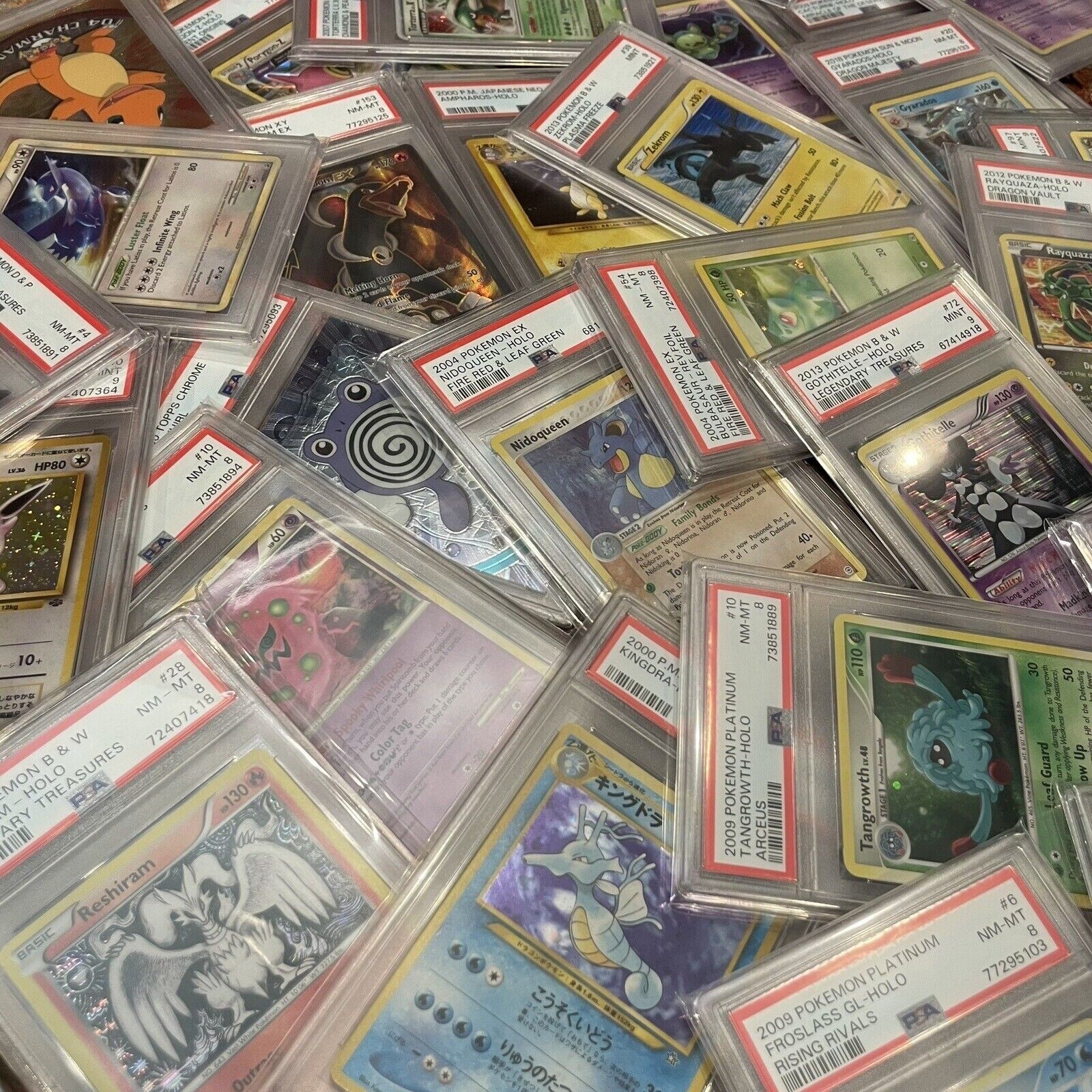 1x Random PSA 9 Or 10 MINT Graded Pokemon Card, Any Language, TCG Only