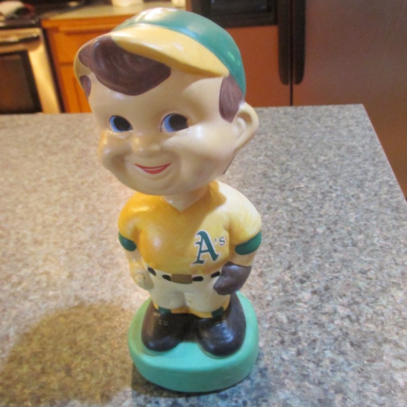 VINTAGE A'S BOBBLEHEAD-EXCELLENT CONDITION
