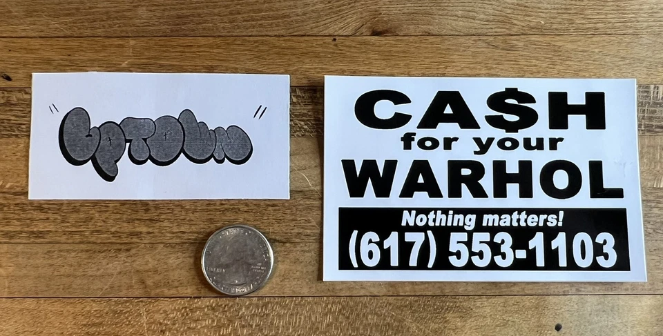 Cash For Your Warhol Nothing Matters Sticker Slap Graffiti Street Art Obey Andy