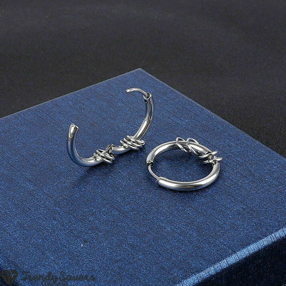8mm Surgical Stainless Steel Silver Very Small Rings Punk