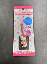 Hello Kitty Phone Charm Robot Pink Leopard MOVABLE 2010 Sanrio RARE