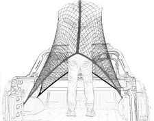 Highly Elastic Cargo Net, 4'X6' Stretches to 8'X12, Suitable for 6.5Ft - 8.1Ft L