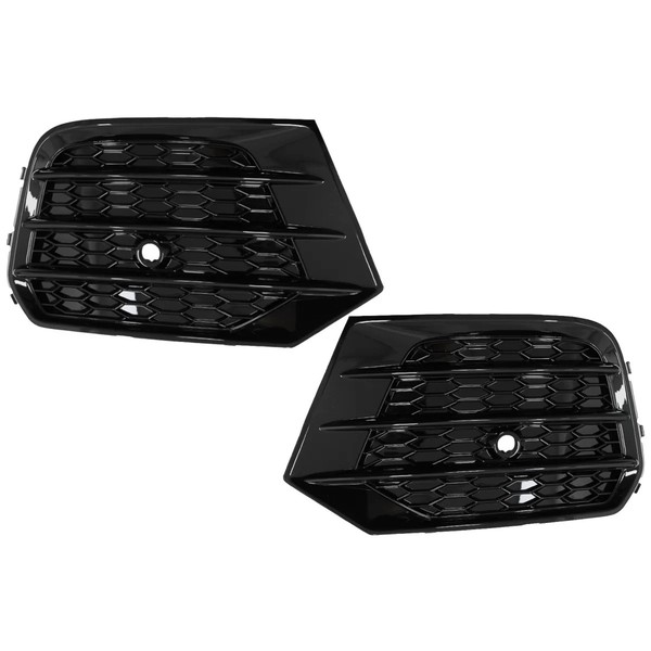 Abdeckungen Seitengitter FüR Audi Q3 8U Facelift 14-17 RS Look Schwarz-image